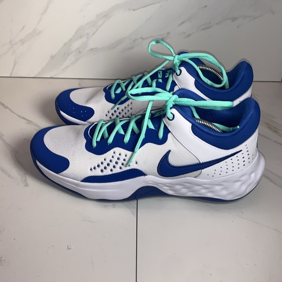 NIKE FLY.BY MID 3 WHITE/GAME ROYAL-GREEN GLOW SIZE MEN'S 12 [DD9311-102]with box - Picture 4 of 7
